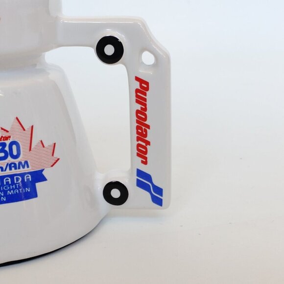 RETRO PUROLATOR Shipping Company Travel Mug Ceramic TRUCK HANDLE FRENCH - Picture 2 of 8